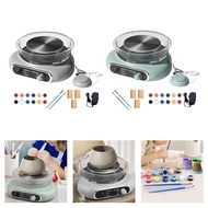 [uguuiya] Mini Pottery Wheel Kit Clay Making Adjustable Speed Compact Professional Electric Clay Whe