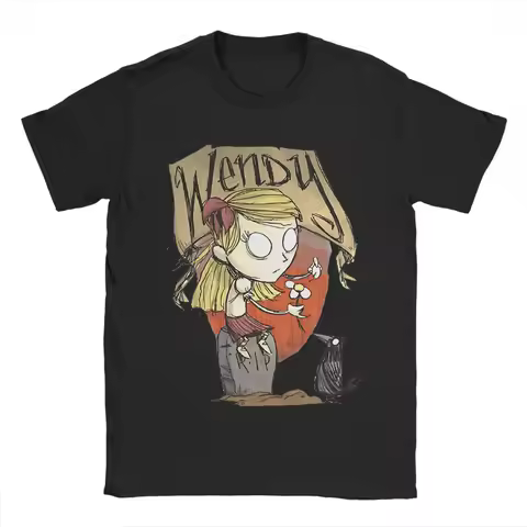 Men Women Wendy Don’t Starve Together PVP Play Game T Shirt Unisex Streetwear Trendy Cotton Classic 