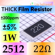 22R 2512 ±5% 1W Thick Film Resistor SMD Chip Resistor 220 22R