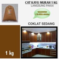 cat kayu pintu rumah dan jendela