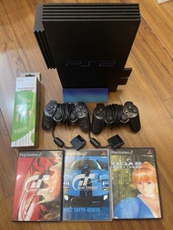罕有版本 - 運作正常 PlayStation 2 PS2 遊戲機主機連硬碟擴充套件，記憶咭及手掣
