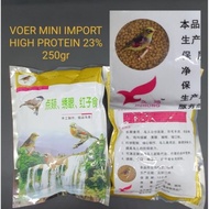 Jiuhong Mini Pelet 250Gr Pakan Burung Robin Wambi Mini Pleci Original