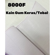 1METER/8000F/Kain Keras Bergum/ Kain Keras Tanpa Gum/ Interlining/Kain Gum Keras/Tebal/Gun Paper