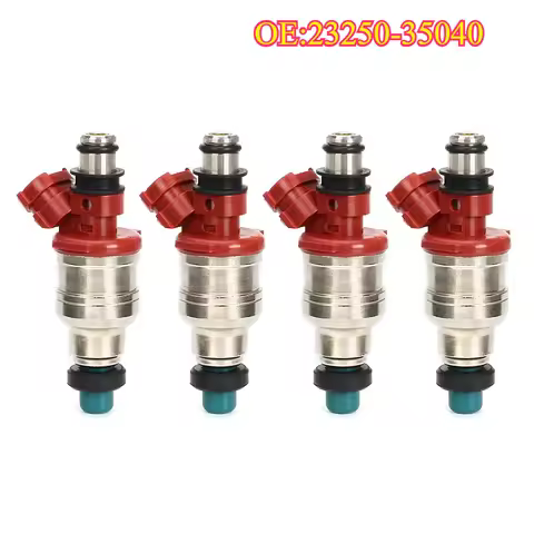 High quality new for 23250-35040 4PCS Fuel Injectors 89-95 For Toyota 4Runner Pickup T100 22RE 2.4L