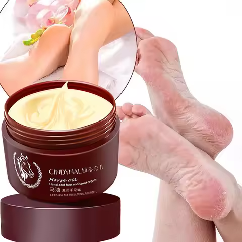 Horse Oil Skin Restoration Cream,110g Repair Hand Cream, Moisturizing Foot Cream,Foot Repair Cream,A