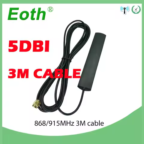 868mhz Antenna 915mhz lora glued strip patch antenna GSM SMA-Male connector Aerial 3 meters Cable 86