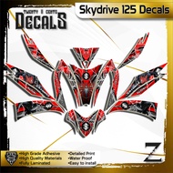 skydrive 125 decals high-quality sticker spiderman