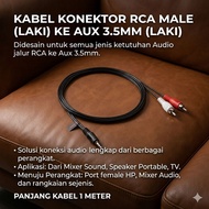 RCA Male to Aux Cable 3.5mm Male 1 Meter