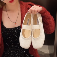 2026 Fairy Style Solid Color All-Match Shallow Mouth Shoes Women Spring Summer New Style Flat Comfor