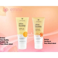 Emina Skin Buddy Face Wash, Scrub 60ml Dot Burst, Double Bubble, Apricot Jam BPOM