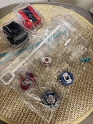 爆旋陀螺 BX-46 山羊 7-70T 紅色鈷藍魔龍 9-60R  連兩個發射器