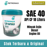 Petronas Urania 500 SAE 40 Diesel Engine Oil (18 liters) - Diesel Engine Oil / SAE40 18L