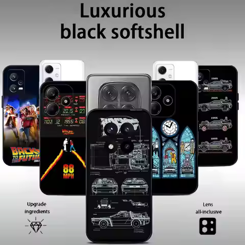 Back to The Future Movie Cool Phone Case For Xiaomi Redmi Note 14 13 12 11 Pro Plus S 5G 14C A3 Soft