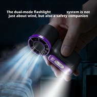 New High Speed Mini Handheld Fan Turbo Portable Pocket Fan Life USB Rechargeable Long Battery I6E0