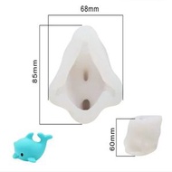 DIY立體小黃鴨海豚矽膠冰格模具創意動物慕斯蛋糕模具廚房烘焙