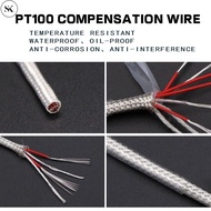 SK PT100 compensation wire Teflon silver-plated shielded signal wire 2-core 3-core 4-core 6-core RTD