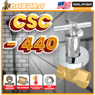 Nasara 1/2" 3/4" Axes Concealed Stopcock Brass Chrome Cross Square Handle Shower Tap Stopcock Spindl