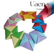 UAENAU 10pcs Ddakji Korea Game,  Blue Red Ddakji Paper Flip Toy,  Hard Cardboard Role-Playing Props 