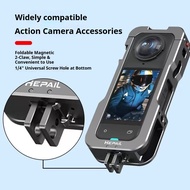 For Insta360 X5 Metal Frame Expansion Bracket Magnetic quick release Detachable Fixed Protective Fra