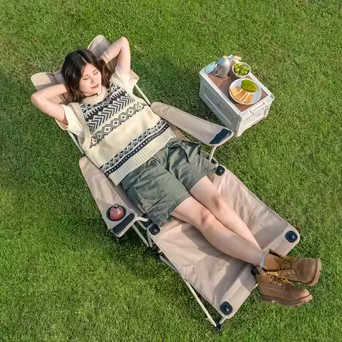 Naturehike T05J Foldable Lounge Chair Outdoor Portable 120kg Load-bearing 600D Oxford Backrest Recli