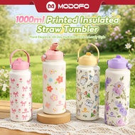 MODOFO 1000ML Tumbler Thermos Tahan Sejuk Thermos Water Bottle Birthday Gift/Souvenir Portable Cup t