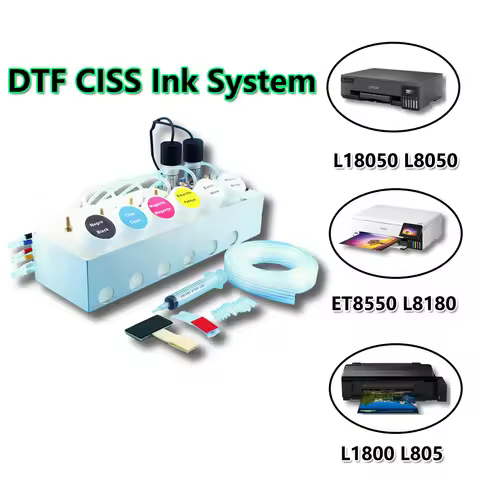 Universal DTF CISS Dual White Ink Tank Stirrer For Epson Convert Kit DTF Printer L18050 L8050 ET-855