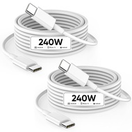 USB C to USB C, 240W USB C Data Cable, 6.6 Feet (about 2.0 Meters) C to C Data Cable Fast Charging, 