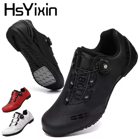 Men's Women's Mountain Flat Bicycle Sneakers Road Cycling Shoes Flat Rubber Bottom Cyclocross Cyclin