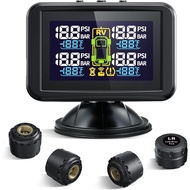 Tymate TM5 Tire Pressure Monitoring System - Large Colorful Screen TPMS, 5 Alert Modes with 4 Extern