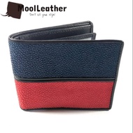 Men's genuine blue and red stingray leather wallet wallet for man leather 100% original dompet lelak
