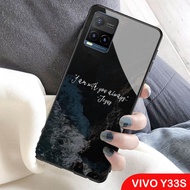 Softcase  Glass Kaca VIVO Y33S  - J76 - Casing Hp VIVO Y33S - Pelindung hp VIVO Y33S - Case Handphone VIVO Y33S - Pelindung Handphone  VIVO Y33S