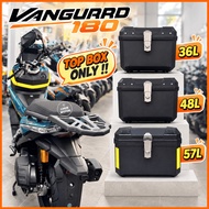 GS Black Box 36L 48L 57L ABS Top Box Motorcycle Aveta Vanguard 180 Kotak Motor (Box Only)