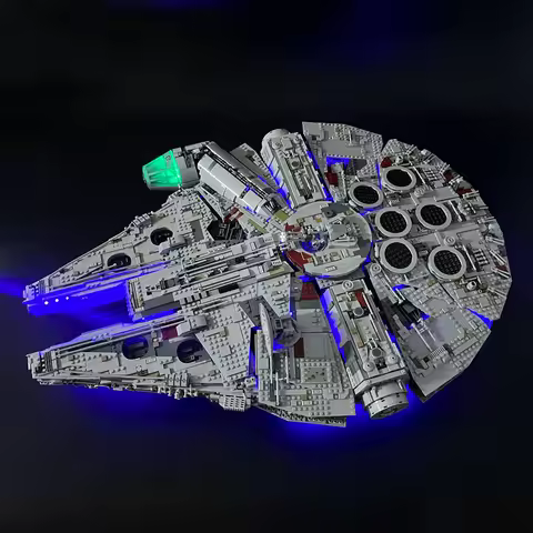 BYB LED Light Kit For 75192 Millennium Falcon Building Blocks Decorative Lamp Remote Control Not Inc