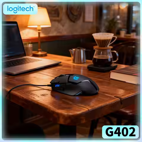 Logitech G402 Wired Gaming Mouse 8 Buttons 500+ IPS 4 DPI Modes 1ms Report Rate 20M Clicks Anti-Slip
