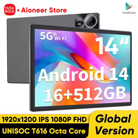 High Quality Super Big Screen 14.1 Inch Tablets Phone Call Wifi 12900mAh 16GB+512GB Tablet 14 Inch A