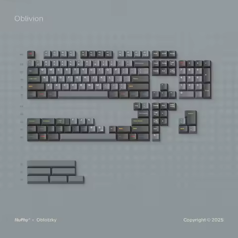 NuPhy x Oblotzky Oblivion Keycaps Berry Profile Dye-sub PBT Keycaps Compatibility for NuPhy Air Seri