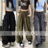 【READY STOCK AT Johor】 Hotgirl⭐ Fashion Straight Wide-Leg Pants Women Causal All-match(SIZE: S-2XL)