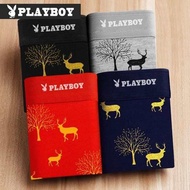 boxer men boxer lelaki boxer lelaki cotton 100% Playboy Tulen 100% Kapas Seluar Dalam Lelaki Longgar