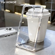 Non-Yellow Clear Case For Honor X7C X9D X9C X8C X8B X7C X7D Magic 7 Camera Lens Protection Premium S