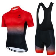 2023 Summer Men Short Sleeve Cycling Jersey Set Breathable MTB Bike Cycling Clothing Maillot Ropa Ciclismo Bike Uniform