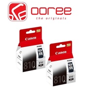 [ORIGINAL] GENUINE CANON TWIN PACK PG810 PG-810 PG 810 BLACK FINE INK CARTRIDGE (9ML X2, 2978B009AA)