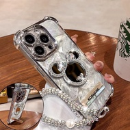 Mickey Cosmetic Mirror Casing OPPO A5 Pro A3 Pro 5G A3X A3 A32 A53 A53S A36 A76 A96 4G A5 A3S A12E A