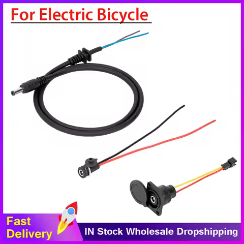 36V /48V Charging Head Lithium Battery Charger Electric Bicycle Output Line Round Male And Female Ba