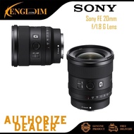 Sony 20mm f/1.8 G Lens | FE 20mm