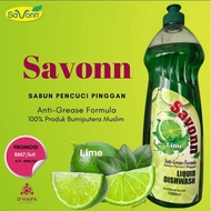 Savonn SABUN PENCUCI PINGGAN
 Anti-Grease Formula
 100% Produk Bumiputera Muslim