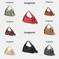 Songmont Yamashita Has Matsu Medium Small Eaves Bag First Layer Cowhide Commuter Trendy Portable Cro