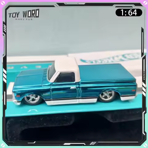 Hot Wheels RLC American Retro Pickup 1969 Chevy C10 Diecast Car With Lifting Chassis Plating Rubber 