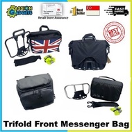 Trifold Front Messenger Bag camera bike bicycle handle carrier block sling waterproof black hidden zip pikes 3sixty fold