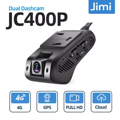 Jimi JC400P 4G Car Camera With Live Stream1080P Dual Cameras GPS Tracking Wifi Hotspot Multiple Alar
