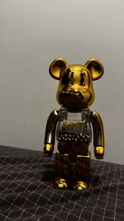 超合金 200% Medicom Bearbrick 千秋 My First Baby B@by Gold Be@rbrick